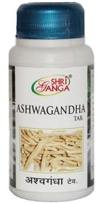 Ашвагандха Шрі Ганга, Ashwagandha Shri Ganga, 120 таб, Природний антиоксидант