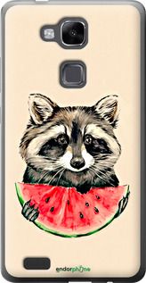 Чохол на Huawei Ascend Mate 7 Єнотик з кавуном "4605u-140-2448"