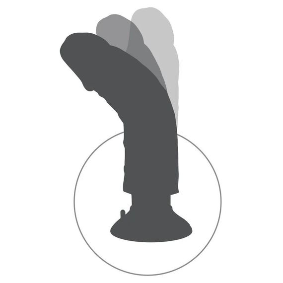 Вібратор на присосці Pipedream King Cock бежевий Sex Aura | Зображення 5