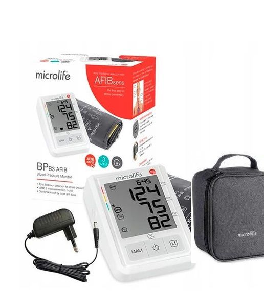 Тонометр Microlife BP B3 AFIB + манжета LUX 22-42см + сетевой адаптер 6V гарантия 5 лет | Зображення 4