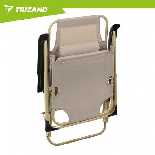 Складаний садовий шезлонг 60x177x30 см Trizand 27553 | Зображення 3