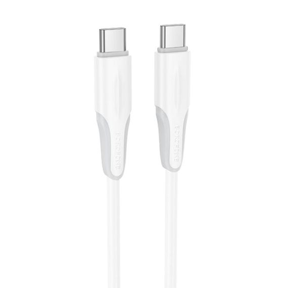 Дата кабель Borofone BX119 New Type-C to Type-C 60W (1m) White
