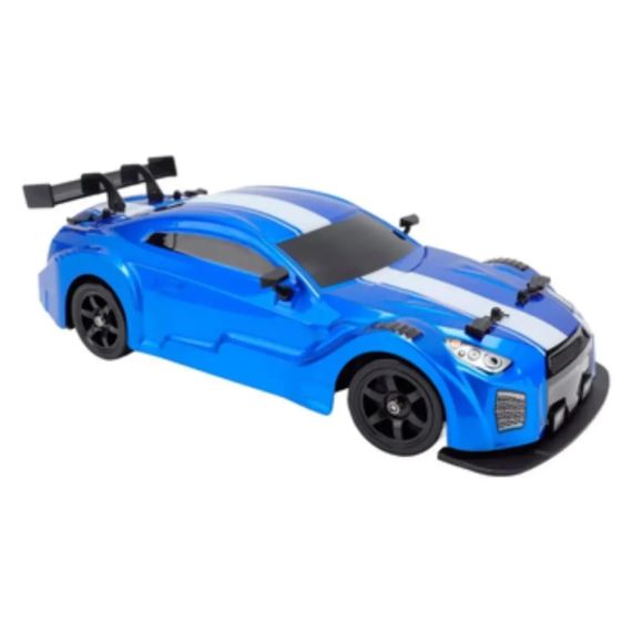 Машинка на радіоуправлінні Nissan GT-R 4WD 1:16, синя – для дрифту та перегонів | Зображення 1