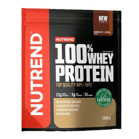 Протеин Nutrend 100% Whey Protein 1000g (Chocolate+cocoa)