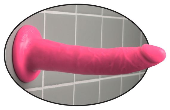 Фалоімітатор - Dillio 7" Slim Pink Sex Aura | Зображення 2