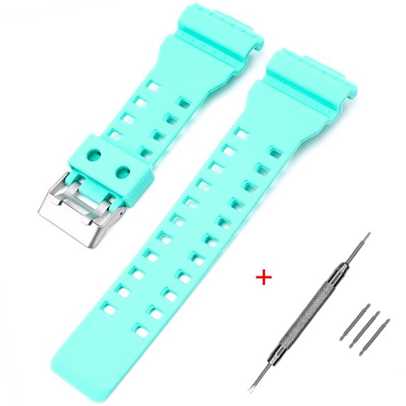 Ремінець для Casio G-Shock GA-100/110 Light Green SI LG