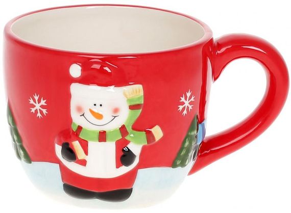 Рождественская керамическая кружка Snow 550ml