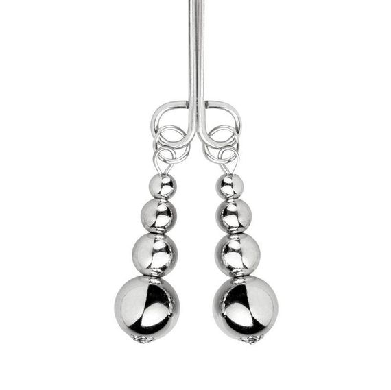 Зажимы для сосков и клитора Bedroom Fantasies: Nipple and Clitoris Clamps - Silver Sex Aura | Зображення 5