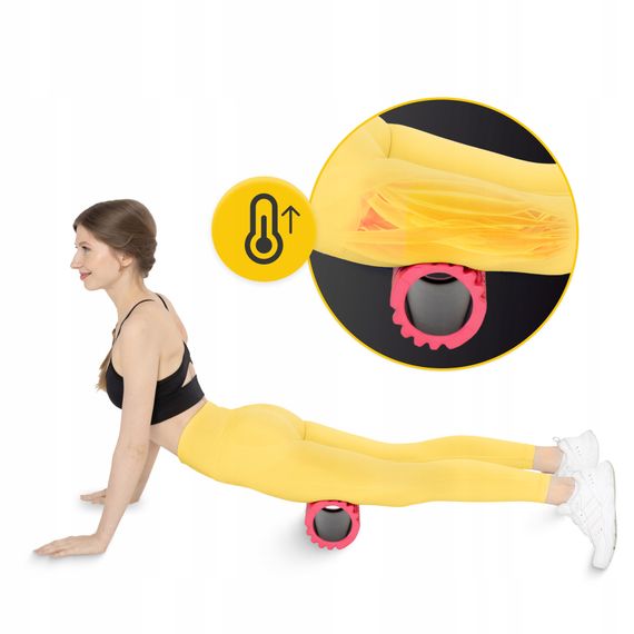 Масажний ролик 4FIZJO 33 x 14 см (валик, роллер) Pink (P-5907739310088) | Зображення 3