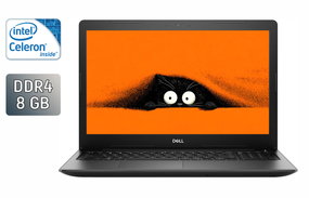 Ноутбук Б-класс Dell Latitude 3590 / 15.6" (1366x768) TN / Intel Celeron 3865U (2 ядра по 1.8 GHz) / 8 GB DDR4 / 240 GB SSD / Intel HD Graphics 610 / WebCam / Windows 10 б/у