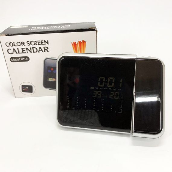 Годинник з датчиком температури і вологості, Настільний електронний годинник цифра AY-43 | Зображення 5