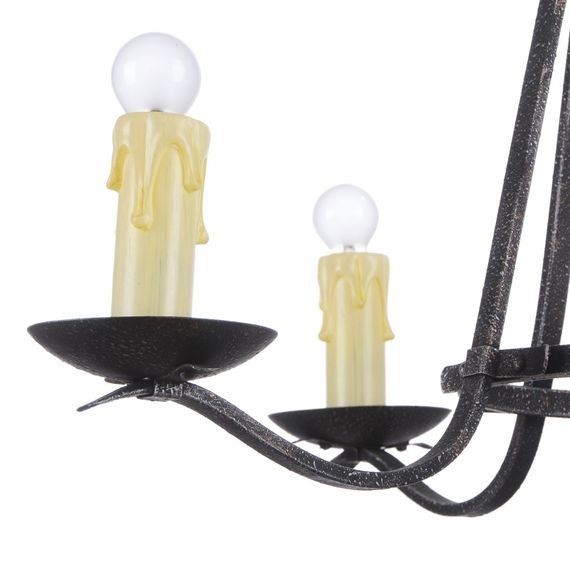 Люстра подвесная свеча для кухни E14 40W BR (LORD-001S/4) | Зображення 1