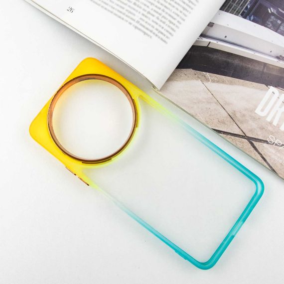 Чохол TPU+PC Fresh sip series для Xiaomi Redmi A3 Бірюзовий / Помаранчевий | Зображення 1