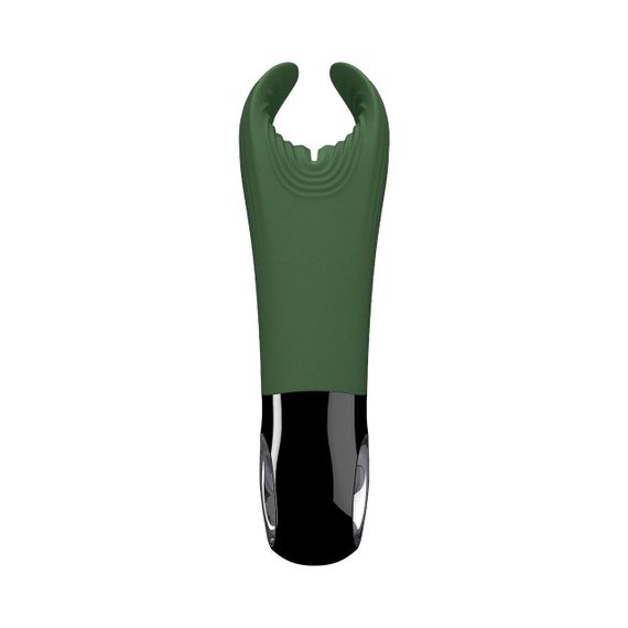 Вібратор для пеніса Fun Factory MANTA moss green/black, підходить для парних ігор Sex Aura | Зображення 3