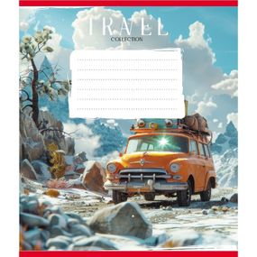 Тетрадь ученическая "Путешествие на авто" 036-570083K-5 в клеточку, 36 листов