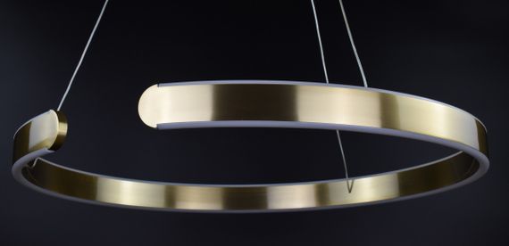 Люстра світлодіодна підвісна LED світильник для квартири на стелю лед 26887 Латунь 25-140х60х60 см. | Зображення 2