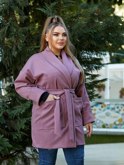 Женское кашемировое пальто Sofia, Модель 6423 Розовый, 58-60 | Зображення 2