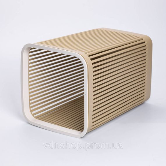 Кошик для сміття пластиковий в офіс для паперу 22×22×30 (см) кошик під сміття 8 (л) відро для сміття Коричневий HP-45-9OL | Зображення 3