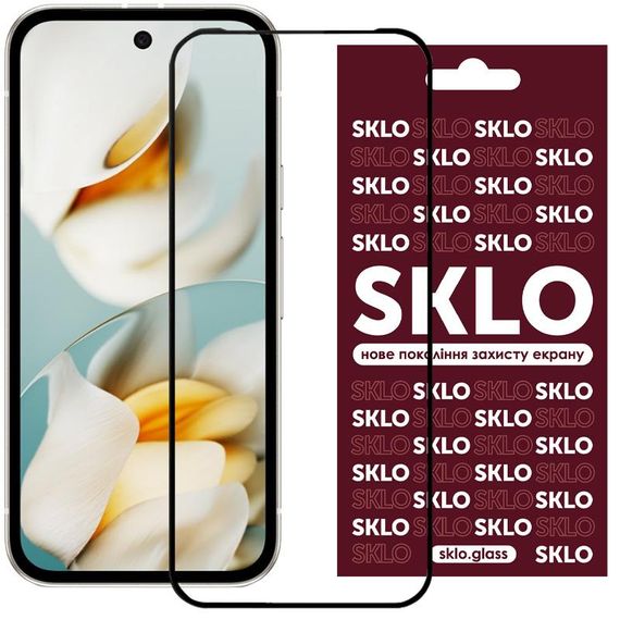 Захисне скло SKLO 3D для Google Pixel 9a Чорний