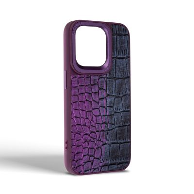 Чехол для мобильного телефона Harder Glamorous Croco Apple iPhone 15 Pro Dark Purple (ARM76763) | Зображення 1
