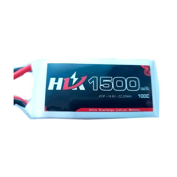 Акумулятор Li-Po 4s 14.8v 1500 mAh 22.2WH 100C - XT60 (FPV, дрон, квадрокоптер) | Зображення 1