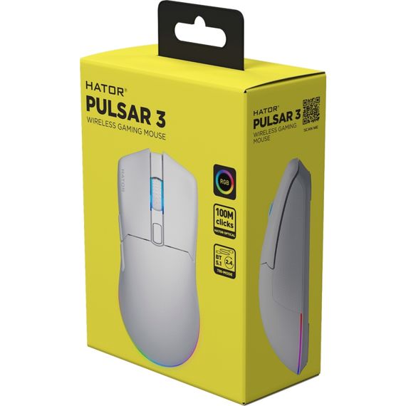 Мишка Hator Pulsar 3 Wireless White (HTM631) | Зображення 5
