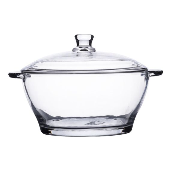 Супниця з кришкою Ø 15.5 см каструля бульйонниця скляна 1 л HP-YH-15