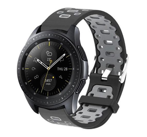 Спортивный ремешок Primo Perfor Classic для часов Samsung Galaxy Watch 42 mm (SM-R810) - Black&Grey
