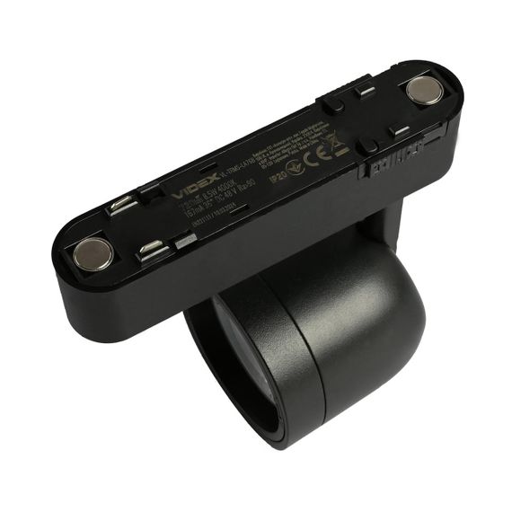 Світильник МАГНІТНИЙ трековий VIDEX LA76B 8.5W 4000K 48V Black | Зображення 6