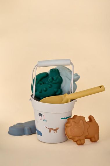 Набір іграшок для піску дитячий силіконовий Зоопарк