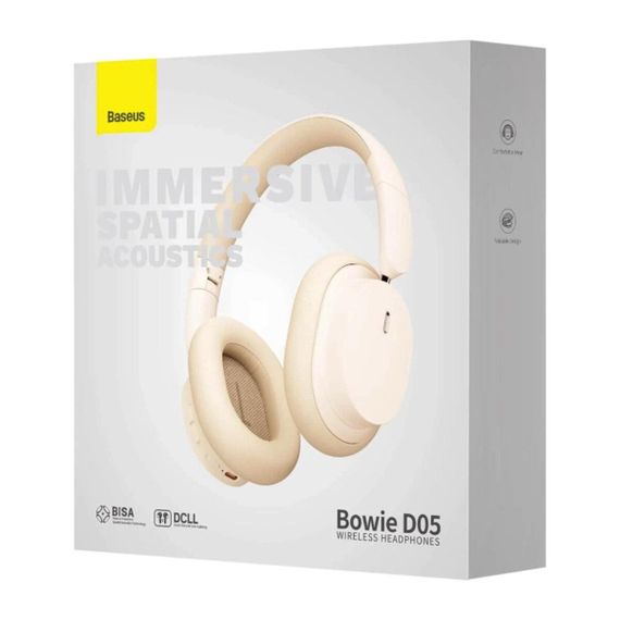 Бездротові навушники Baseus Bowie D05 Wireless Headphones Creamy-white | Зображення 5
