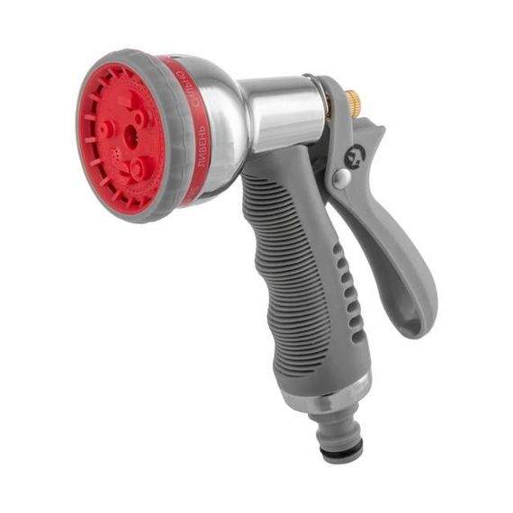 Пістолет-розпилювач для поливу, 8 функцій, адаптер 1/2", 3/4", конектори на шланг 1/2" INTERTOOL GE-0005