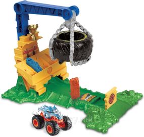 Трек Хот Вилс Монстр-трак Тренировочная арена Вызов Носорога Оригинал Hot Wheels Monster Trucks Rhinomite