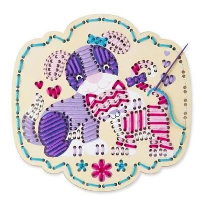 Набор для творчества Melissa&amp;Doug Вышивка по дереву Котенок и щенок (MD8916) | Зображення 2