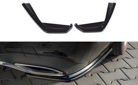 Задній FLAP дифузор DPT (чорний глянець) для Mercedes E-сlass W213 2016-2023 рр