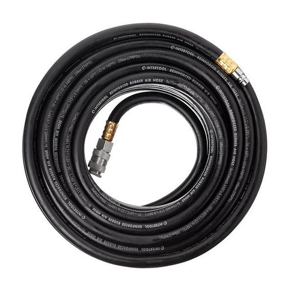 Шланг гумовий повітряний армований STORM, 20 атм, 20 м, 8*15 мм INTERTOOL PT-1732 | Зображення 1