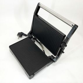 Мощный прижимной электрогриль для дома Domotec MS-7708 1000 W, Контактный гриль для шашлыков TS-83