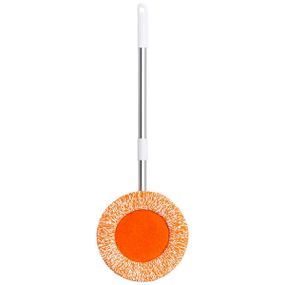 Швабра с телескопической ручкой и круглой сменной насадкой для уборки плитки, ламината и линолеума HP-35015-36