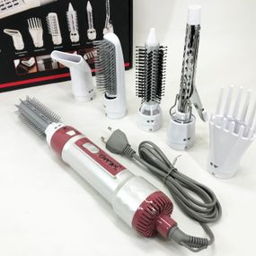 Фен для волосся стайлер з насадками Gemei GM-4836 7 в 1, Фен-стайлер з різними насадками