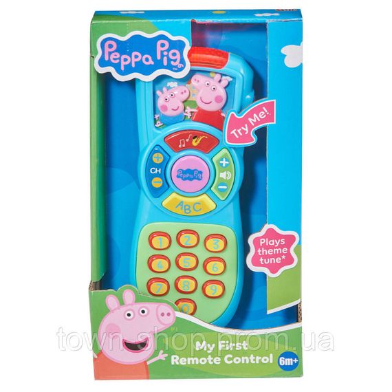 Развивающая игрушка "Мой первый пульт" Peppa Pig 1500025, 3 мелодии, 2 звука