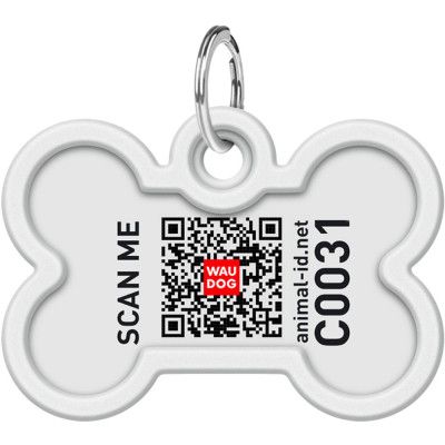 Адресник для животных WAUDOG Smart ID с QR паспортом "Калина", кость 40х28 мм (0640-0228) | Зображення 2