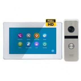 Комплект домофона CoVi Security TAB FHD White  панель Iron FHD Silver