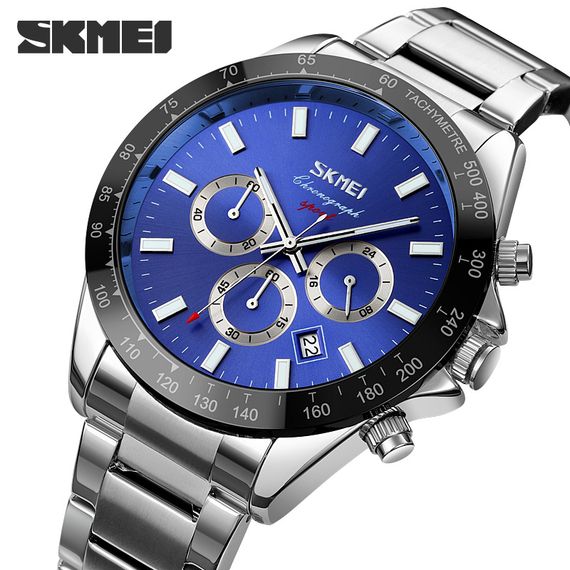 Чоловічий годинник Skmei 9259SIBU Silver-Blue | Зображення 1
