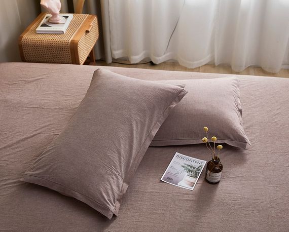 Постільна білизна Love You Варена бавовна Мокко Євро | Зображення 2