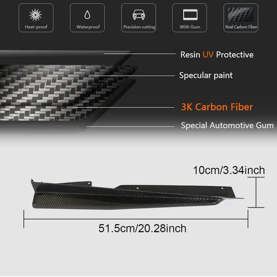 Боковые Пороги (2014-2019, Карбон) для Ауди ТТ | Зображення 5