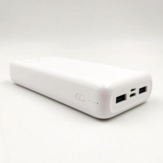 Павербанк зовнішній акумулятор XPRO PR183 20000 mAh з індикацією зарядки білий (32732-01) | Зображення 4
