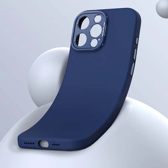 Чохол Silicone Nillkin LensWing Prop Magnetic для Apple iPhone 16 Pro (6.3") Синій / Blue | Зображення 6