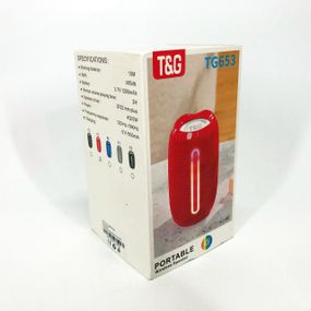 Портативная Bluetooth-колонка TG653 USB с ремешком. AR-762 Цвет: красный