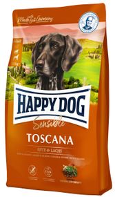 Сухий корм для собак з качкою та лососем Happy Dog Toscana, 12.5 кг
