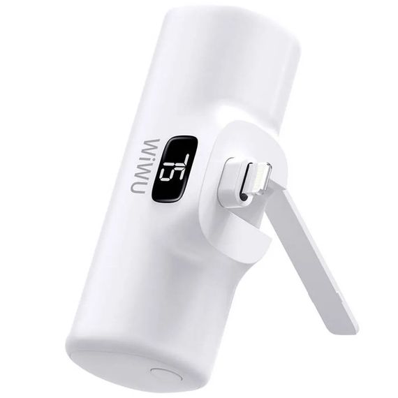 Портативний ЗП Power Bank WIWU Wi-P017-L Lightning 5000 mAh White | Зображення 1